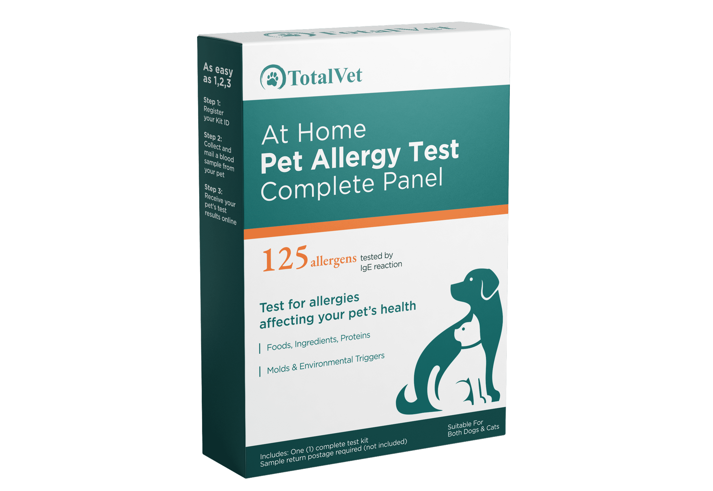 Front125 Allergens | TotalVet Exterior Packaging Front Complete Panel